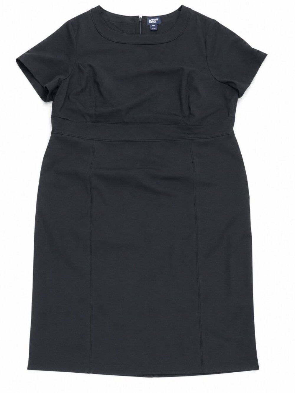 Black Lands' End Short Sleeve Midi Dress